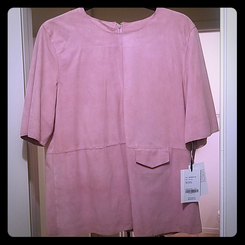 Suede Pink Blouse